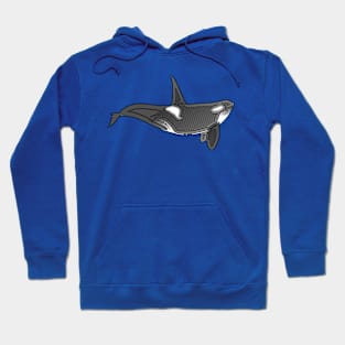 Orca Line Art Design Hoodie